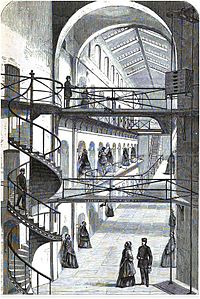 Clerkenwell prison, London, during visiting hours.JPG