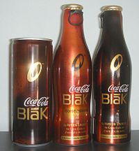 Two French bottles (regular and "corsé intense") and one French 'energy drink'-format can.