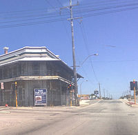 Start of Cockburn Road at the Rockingham Road intersection in South Fremantle