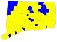 Connecticut Senatorial Election Results by municipality, 2006.png
