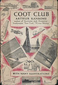 photo of Jonathan Cape edition of Arthur Ransome's 1934 novel, Coot Club