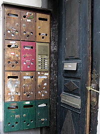 Letterboxes in historic town of Goslar
