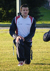 Damien Traille French Rugby Union Training Moore Park, Sydney 23 June 2009. .jpg