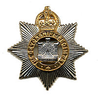 The badge of the Devonshire Regiment