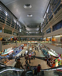 Interior of Dubai International Airport, July 2009