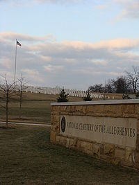 Entrance to the National Cemetery of the Alleghenies.JPG