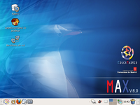 Screenshot of MAX 6.0 with GNOME