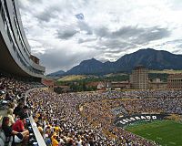 View towards south end of Folsom Field