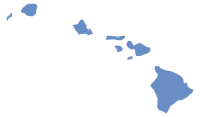Hawaii Election Results by County, all Democratic.svg