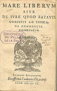 Hugo Grotius' Mare Liberum (1609)
