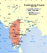 Map of eighth-century Rashrakuta empire