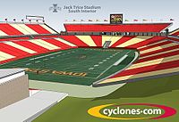 Rendering of Jack Trice South End Zone expansion