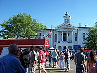 Lafayette Co Mississippi courthouse during Double Decker Festival.jpg