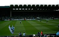 View looking towards main stand at Maine Road during final match