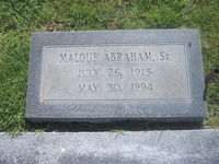 Grave of Malouf Abraham, Sr., in the family plot at Edith Ford Cemeteries in Canadian, Texas