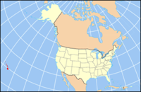 Map of the U.S. highlighting Hawaii