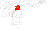 Map of The Mid-South