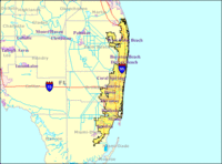 Map of South Florida
