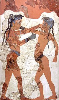Boxing was practiced in the ancient Mediterranean