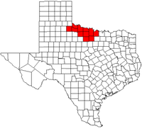 Map of Texas highlighting counties served by the Nortex Regional Planning Commission.