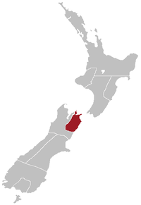 Map showing the boundaries of the Marlborough Province