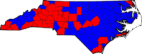 North Carolina Gubernatorial Election Results by county, 2008.png