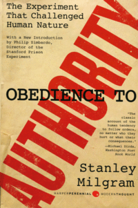 Obedience to Authority An Experimental View Book Cover 2009.gif