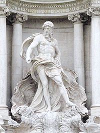 Oceanus in the Trevi Fountain, Rome