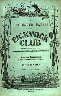 Original Pickwick cover issued in 1836