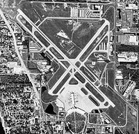 Aerial shot of Sarasota-Bradenton International Airport