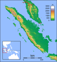 PDG is located in Sumatra Topography