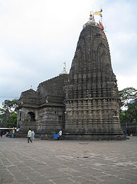 An ancient Hindu temple with large vimana (tower)