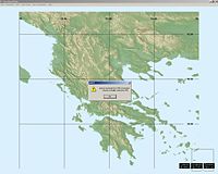 Example showing Greece extending over more than one UTM zone