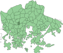 Position of Metsälä within Helsinki