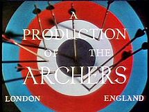 The Archers logo from A Matter of Life and Death