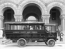 New 1912 Studebaker school bus for Carbon County, Utah
