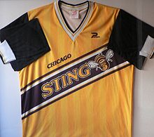 Chicago Sting 1984-86 Home Jersey.
