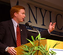 Adam Putnam gives the keynote address to the National Young Leaders Conference, and talks with participants following the event.