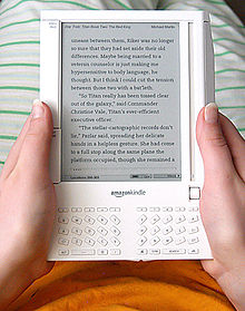 Picture of a tablet with words.