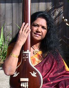Chandrakantha Courtney with tanpura