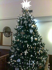 A Chrismon tree (St. Alban's Anglican Cathedral, Oviedo, Florida)