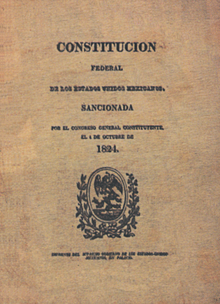 Original front of the 1824 Constitution