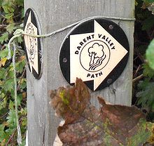 Darent Valley Path at Otford Kent UK sign.JPG