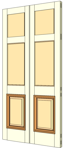 Sample of a Double margin door.