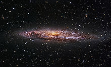 The spiral galaxy NGC 4945, a close neighbour of the Milky Way.