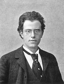 A photograph of Gustav Mahler.