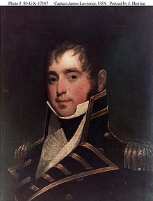 James Lawrence in his navy uniform