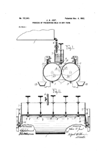Drawing of dry-milk-processing plans