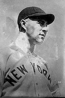 Frank "Lefty" O'Doul in a New York Yankees uniform.