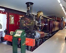 Purple steam locomotive